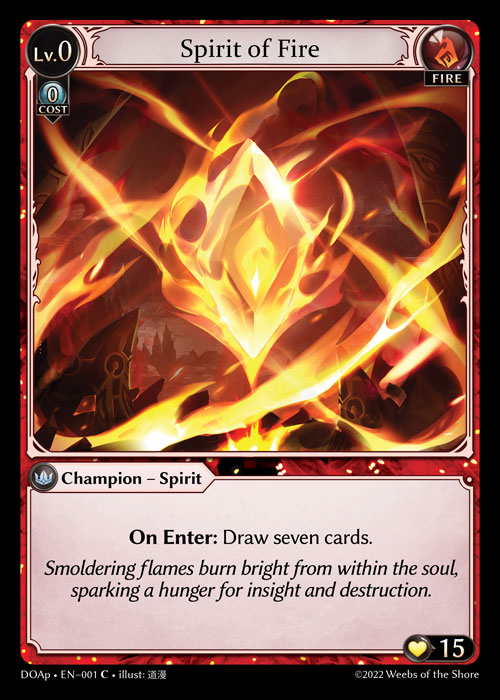 Spirit of Fire – DOAp · EN-001