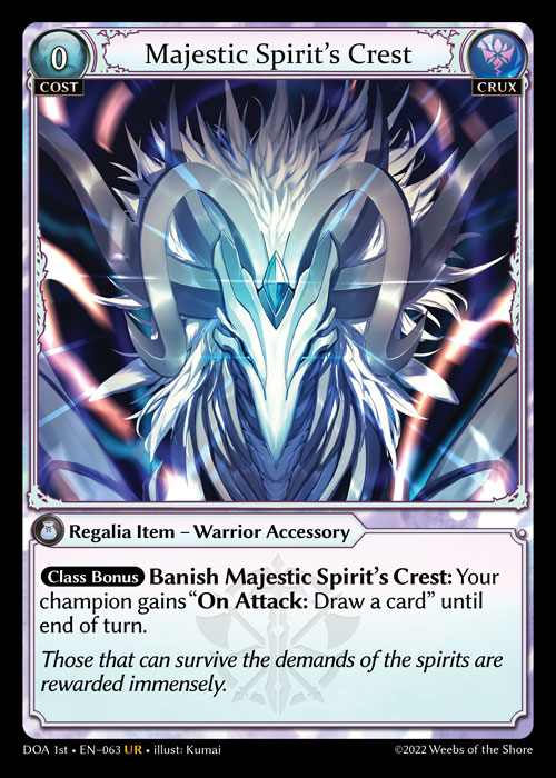 Majestic Spirit's Crest – DOA 1st · EN-063