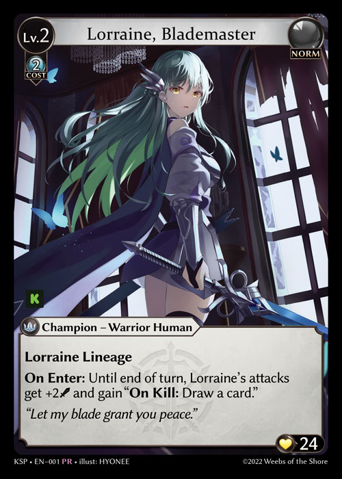 Lorraine, Blademaster – KSP · EN-001