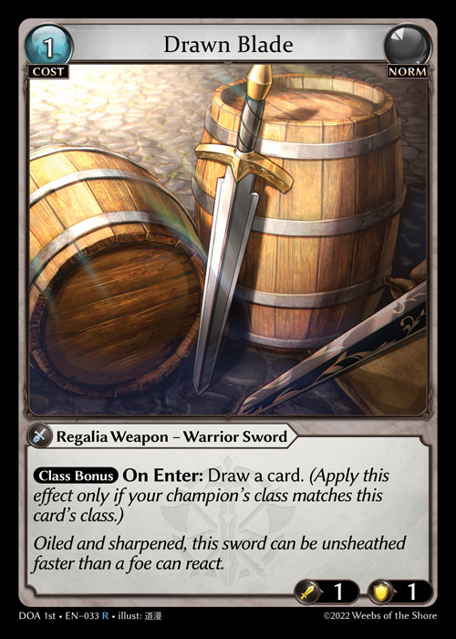 Drawn Blade – DOA 1st · EN-033