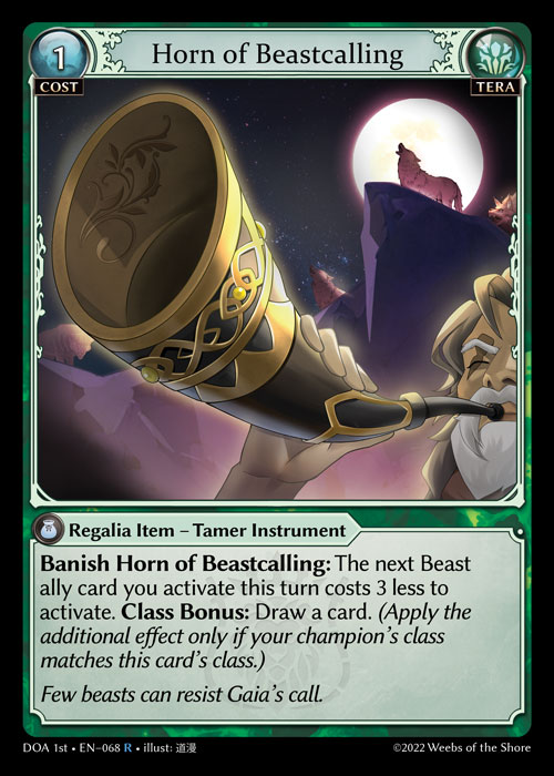 Horn of Beastcalling – DOA 1st · EN-068
