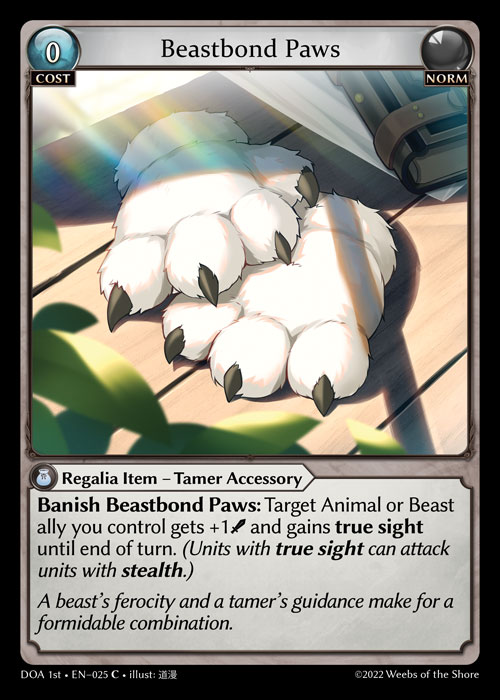 Beastbond Paws – DOA 1st · EN-025